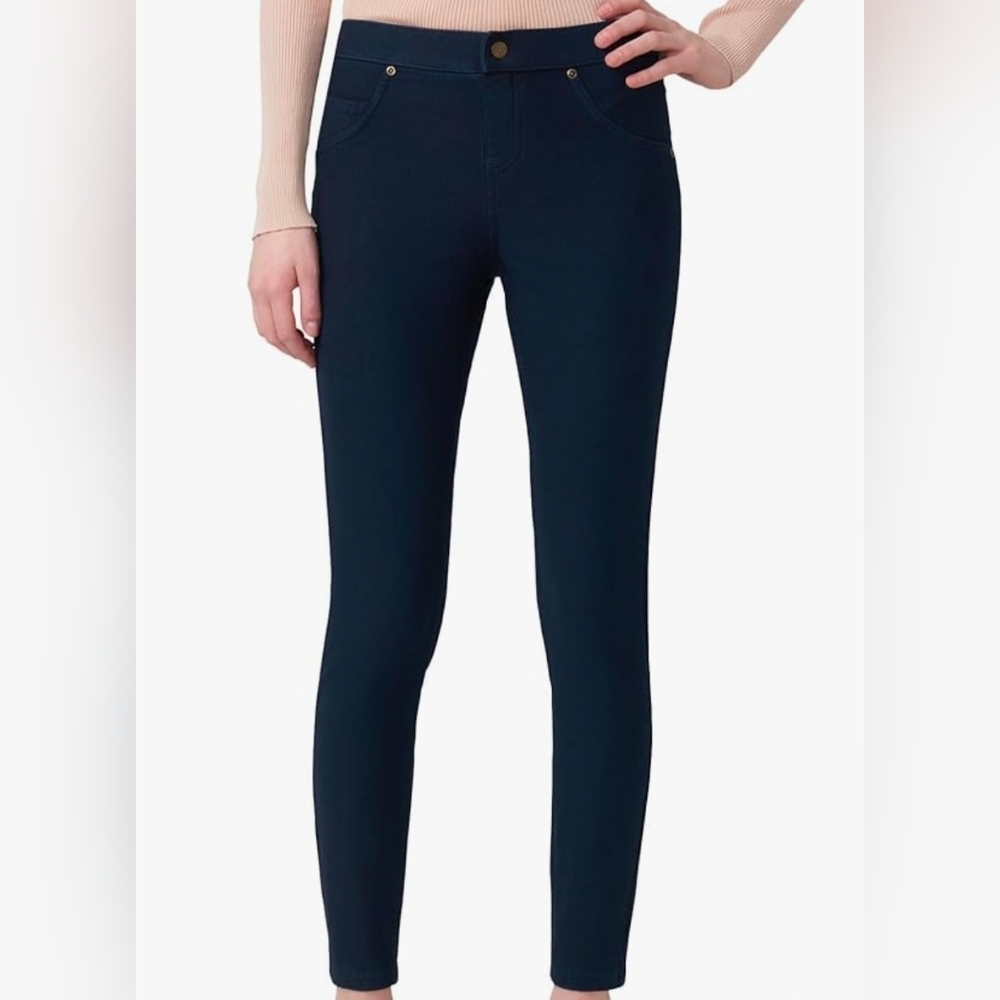 HUE Women's Ultra Soft Fleece Lined Denim Leggings Size L